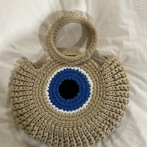 Evil eye bag hand woven - Picture 3 of 4